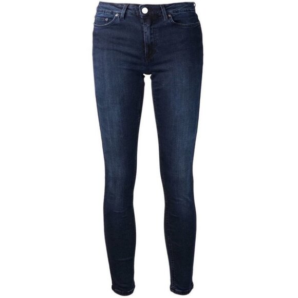 Acne Studios Skin 5 Deep Skinny Jeans Denim Size 26 Dark Indigo Blue Stretch - Picture 12 of 12